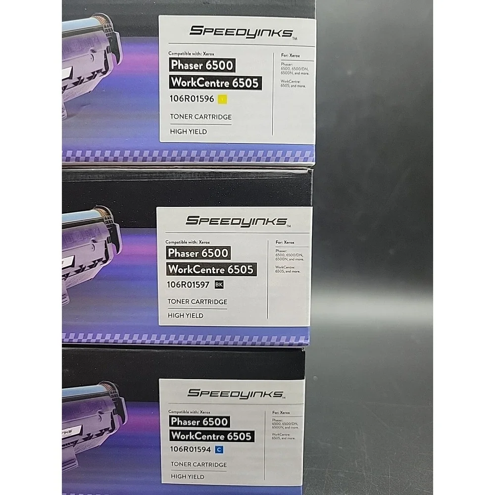 Speedyinks Toner Cartridge For Xerox Phaser 6500 WorkCentre 6505 Bk/C/Y/M
